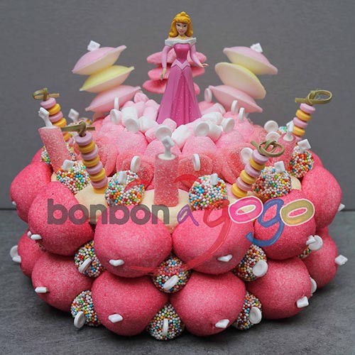 Acheter Gateau De Bonbons Pink Princesse Bonbon A Gogo Com